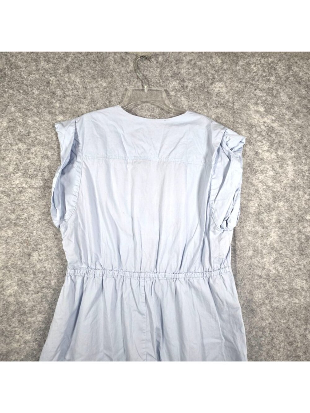 Steve Madden Women Mini Dress Cap Sleeve V Neckline Light Blue Size XXL Casaul - Picture 7 of 9